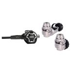 Mares Dual Adj 62X Scuba Diving Regulator 1ST & 2ND Stage Underwater Breathing System Black - Int Regulator Connection