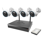 Smart Home 8CH Nvr 4 Camera 2K Kit 1TB Hdd Included