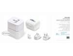 Path-finder World Travel Adaptor - Solid White