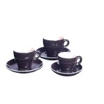 Cappuccino Cup Black 180ML Set Of 12 Chef& 039 S Depot