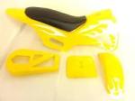 Dirt Bike Fairing Kit - Yellow White