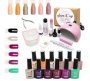 High Quality Uv Glam Gel Starter & Soak-off Bowl 25 PC Kit -pink Lamp Miami & Indigo