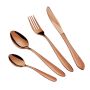 Cutlery Set 24 Pieces - Satin Gold