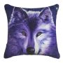 Diamond Painting Cushion /pillow Cover - 40CM 5D Full Drill - Wolf Purple