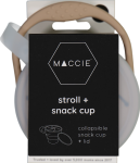 Collapsible Snack Cup+lid -taupe