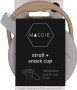 Collapsible Snack Cup+lid -taupe