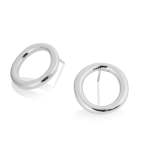 Donut Circle Stud| Silver