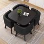 Modern Marble Top Mdf Dining Table And Chairs Set 5PC