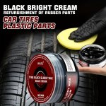3.52OZ 100G Car Tire Renovation Coating Paste Interior Brightening Care Paste Repairs Plastic Whitening And Scratches With Spong