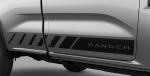 Next Gen Ford Ranger Single Cab Matte Black Door Speed Stripes For