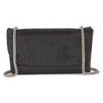 Black Diamante Clutch Bag