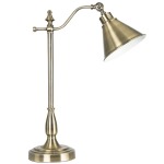 Vesica Brass Table Lamp Antique Brass