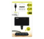 USB3.0 To 4 X USB3.0 5GBPS 4 Hub - Black