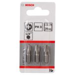 Bosch Bit Screwdriver Ph 3 25MM 3PCE