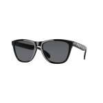 Oakley Frogskins Sunglasses With Grey Lense & Polished Black Frame
