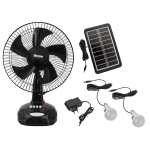 Rechargeable Table Fan Solar Panel And Rechargeable Bulbs
