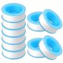 4/6PCS Plumbing Tapes Ptfe Tapes Sealing Tapes Plumbing Tapes Sealant Tapes Thread Sealing Tapes Plumbing Tape For Shower Heads Plumbing Sealing Tapes White