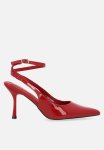 Sweet Talk Slingback Heel - Deep Red