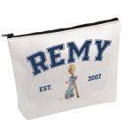 Fotap Remy Quote Cosmetic Bag Rat Fans Gift Remy Est. 2007 Zipper Pouch Makeup Bag Mouse Chef Make Up Bag Remy EST2007