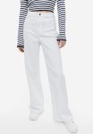 Wide Twill Trousers - White