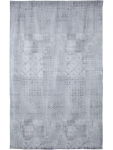 Grey Patchwork Unlined Curtain 140X218CM - 140X218 Grey