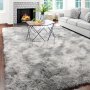 1PC Nordic Style Tie-dye Rug Soft Sofa Plush Cushion Coffee Table Mat Dry Cleaning Living Room Carpet For Bedside Accessories Room Supplies Home Decor