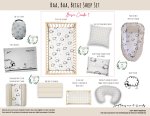 Cot Duvet Bedding Baa Baa Beige Sheep Set Neutral