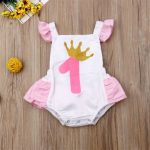 Princess One Birthday Ruffle Bottom Romper 18-24M - The Purple Lovey