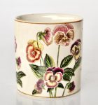 Pink Pansy Round Planter – 15.5X14.5CM