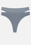 2-PACK Seamless Thong Briefs - Grey