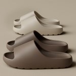 Vmi Men's Casual Open-toe Slides Lightweight Thick Sole Flip Flops Eva Material Unisex For Bathroom Dorm Pool Beach Indoor & Out