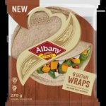 Albany Brown Wheat Wraps 6 X 45G