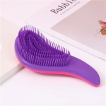Curved Hair Comb With Handle Random Color One