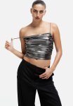 Draped Strappy Top - Silver