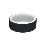Eternal Custom Silicone Rings - Black white 8