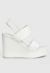 Calvin Klein Wedge Webbing Sandal - Bright White