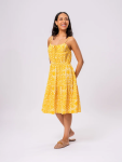 Yellow Floral Print Cami Dress - XS Assorted
