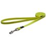 Rogz Utility Small 11MM Nitelife Fixed Dog Lead Dayglo Yellow Reflective Waggs Pet Shop