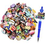 160PCS Silicone Focal Beads Bulk Different Random Mix Collections Focal Beads For Pens Keychains Diy Jewelry Making