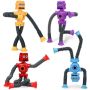 Suction Cup Robot Toy Sensory Toys For Kids With Autism - 4 Pack