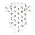 Babes & Kids Little Acorn - Short Sleeve Zebra Onsie Bodysuit