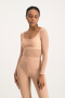Zola Mesh Long Sleeve Bodysuit - Nude - XS