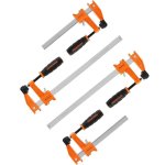 Jorgensen Medium Duty Steel Bar Clamp 4 PC Set 2 X 150 Mm & 2 X 305 Mm AC93700