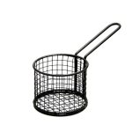 Fryer Basket Round Black Coated