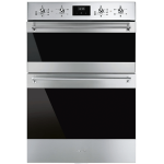 Smeg DOSF6300X 60CM Classic Aesthetic Built-in Double Oven Stainless Steel