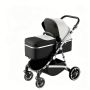 3-IN-1 Baby Pram Lightweight Folding Stroller With Shock Absorption