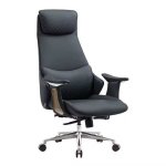 Luxury Handmade Leather Executive Boss Chair High Back - Black
