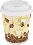 Pack Of 50 Fruit Cup And Dome Lid Hot Beverage Glass Set