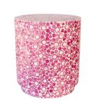 Capiz Pink Garden Stool
