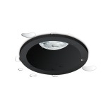 Waterproof Aluminium And Glass Outdoor Downlight Black White - White